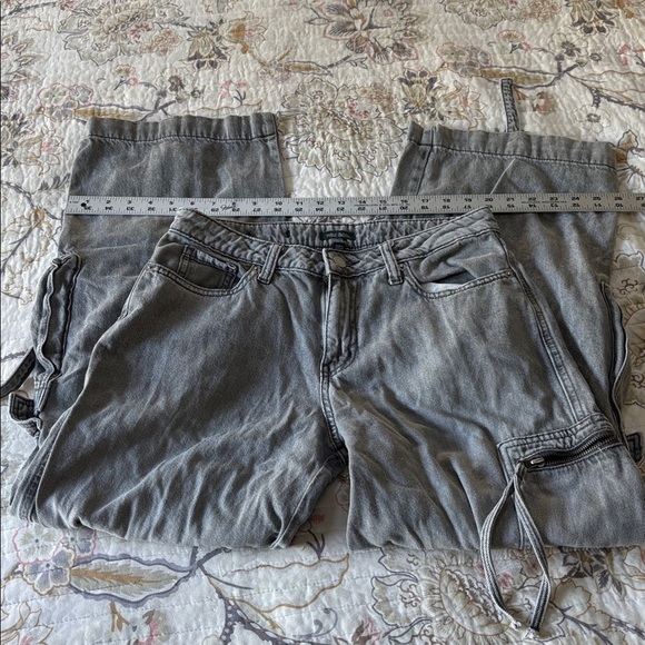 Wild Fable Gray Wide Leg Cargo Jeans - Picture 2 of 9